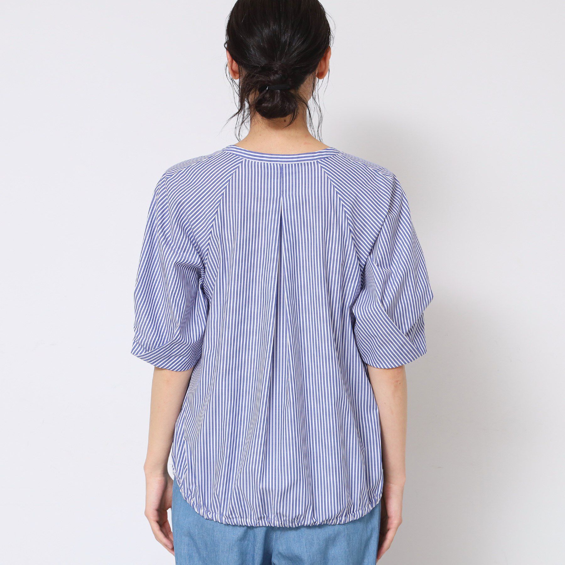 Dessin「【洗える・4サイズ展開】パフスリーブ五分袖ブラウス（XS～L）」|シャツ・ブラウス|