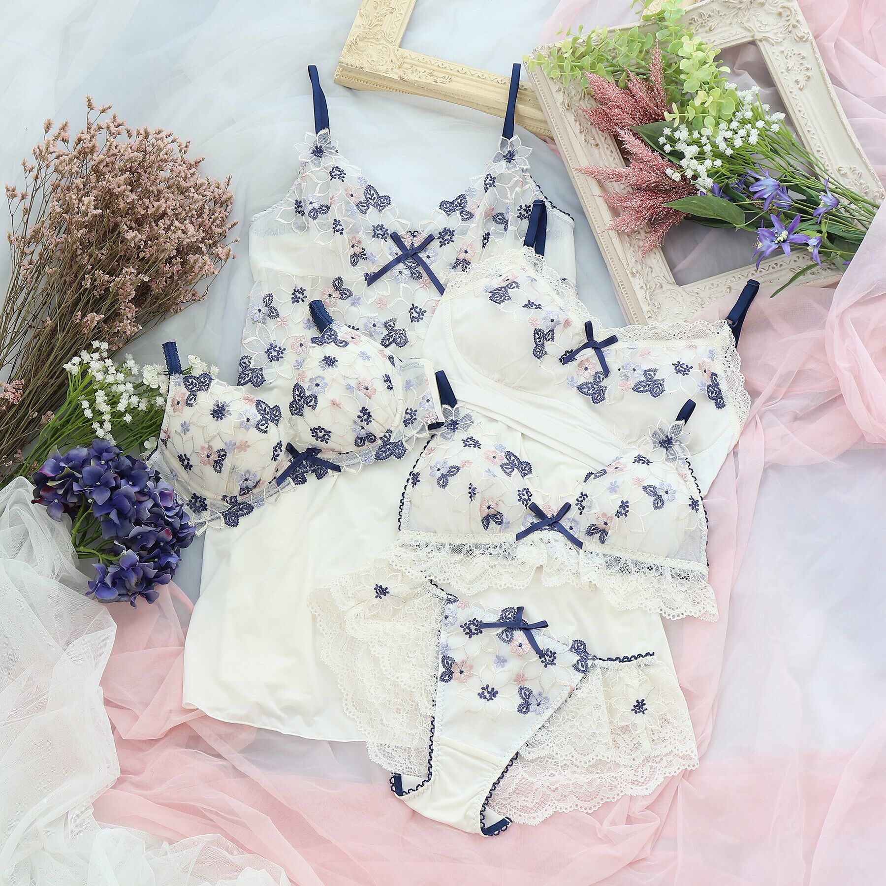 Risa Magli「カモミーユ おやすみブラ」|インナー|