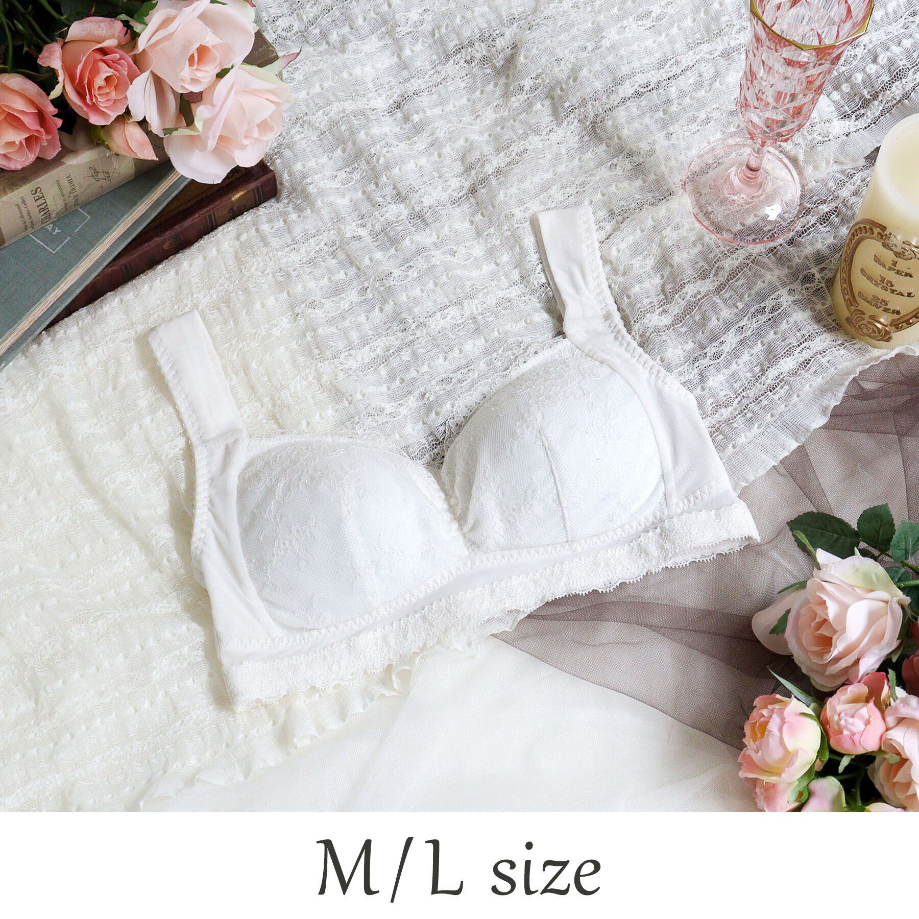 Risa Magli「リア おやすみブラ（M-L）」|インナー|アイボリー(004)