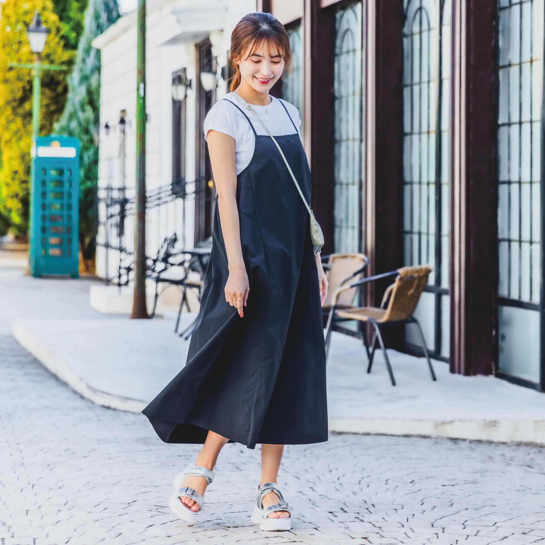 ITS&rsquo;DEMO「【撥水／洗濯機OK】キャミワンピース＜旅服シリーズ＞」|ワンピース|