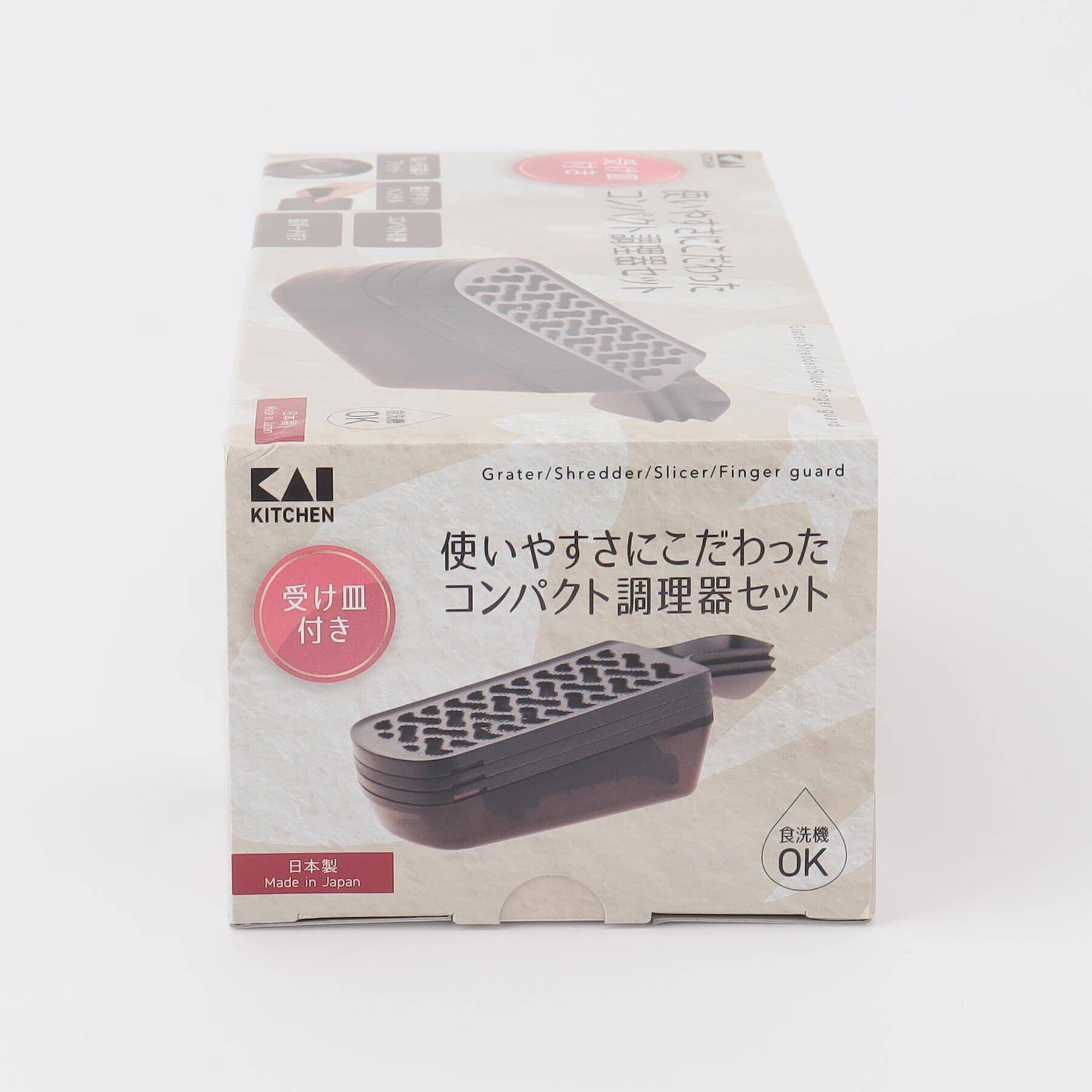 212 KITCHEN STORE「コンパクト調理器セット (両刃スライサー、千切、おろし、指ガード) ＜KK カイキッチン＞」|食器・キッチングッズ|
