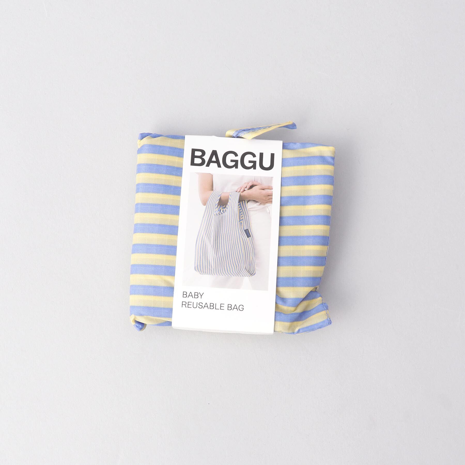212 KITCHEN STORE「◆ベビーエコバッグ ブルー&times;イエローストライプ ＜BAGGU バグゥ＞」|その他|