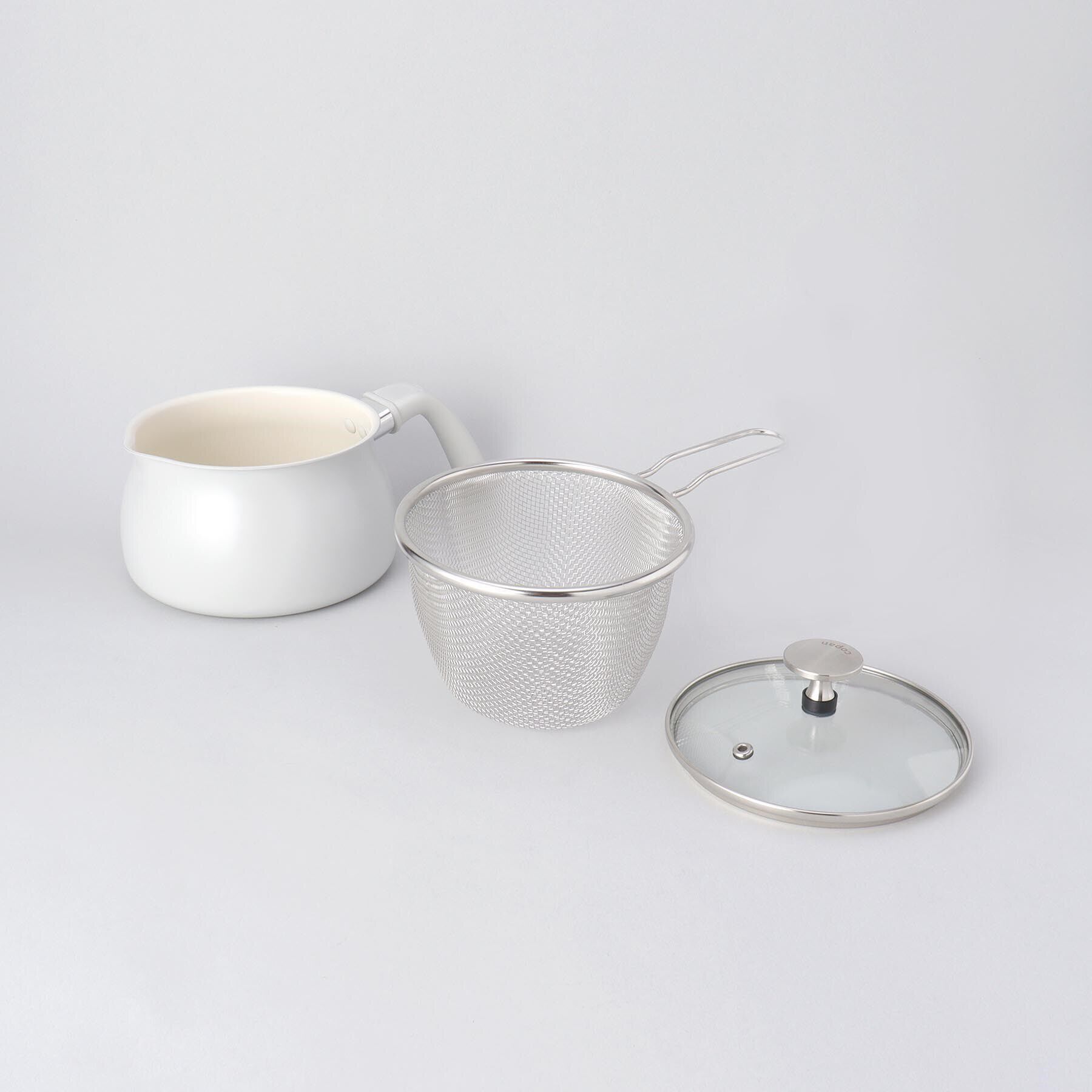 212 KITCHEN STORE「ザル付き多用途鍋 1.8L グレー ＜copan コパン＞」|食器・キッチングッズ|