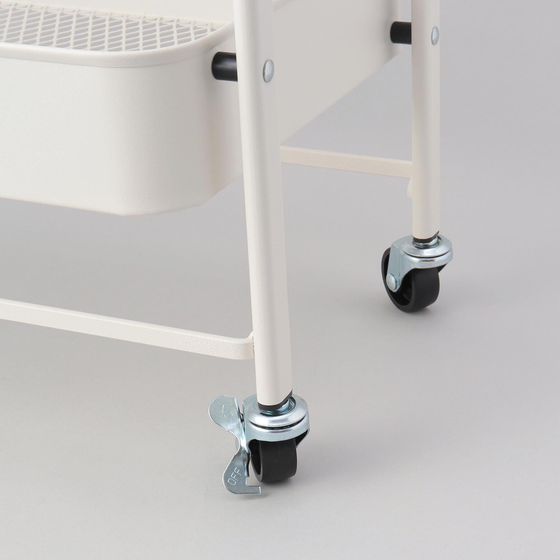 212 KITCHEN STORE「SMART 折り畳める2段ワゴン Amely WH」|食器・キッチングッズ|