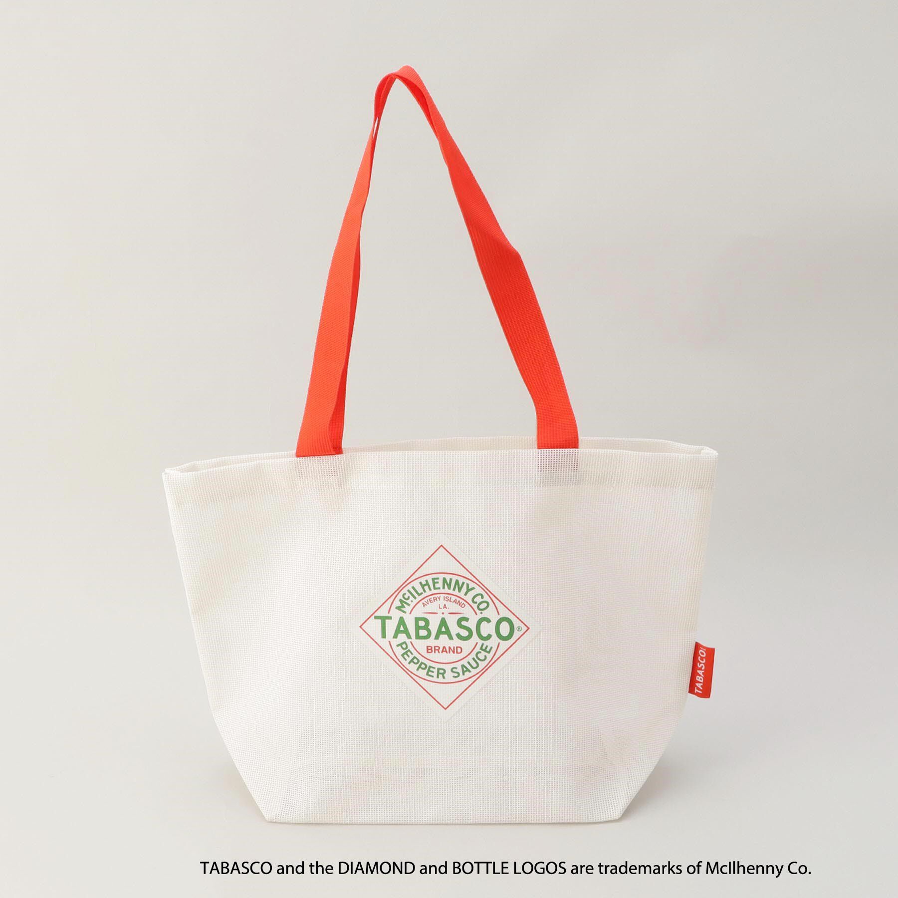 212 KITCHEN STORE「保冷ポーチ付きメッシュトートL WH ＜TABASCO(R) タバスコ＞」|その他|