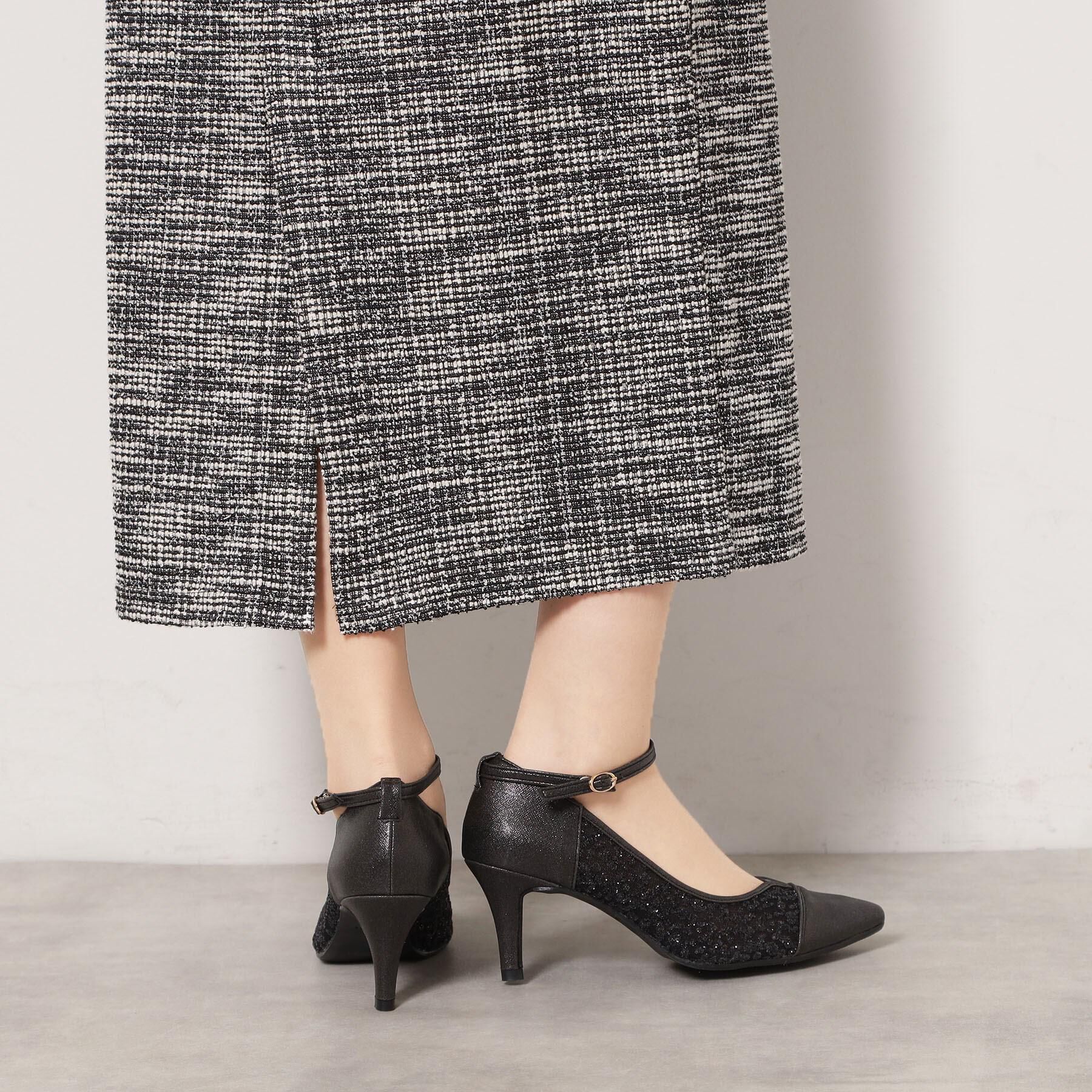 ESPERANZA「ハートカットストラップパンプス」|パンプス|