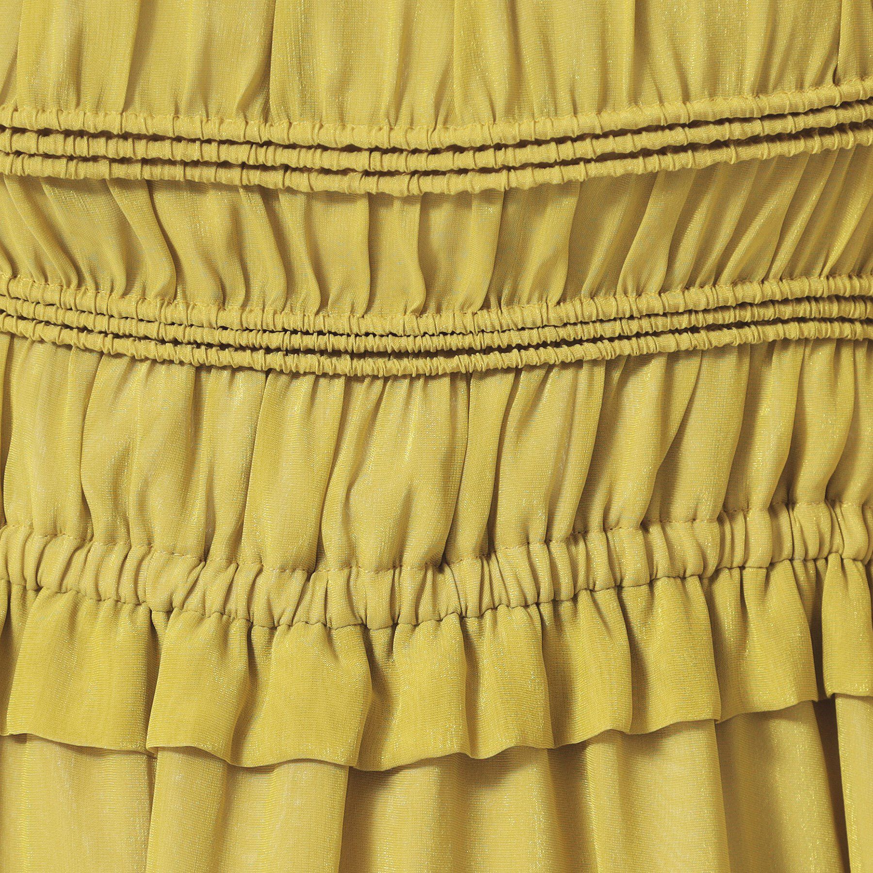 SunaUna「【パウダーシフォン／シャーリング】ロングワンピース」|ワンピース|