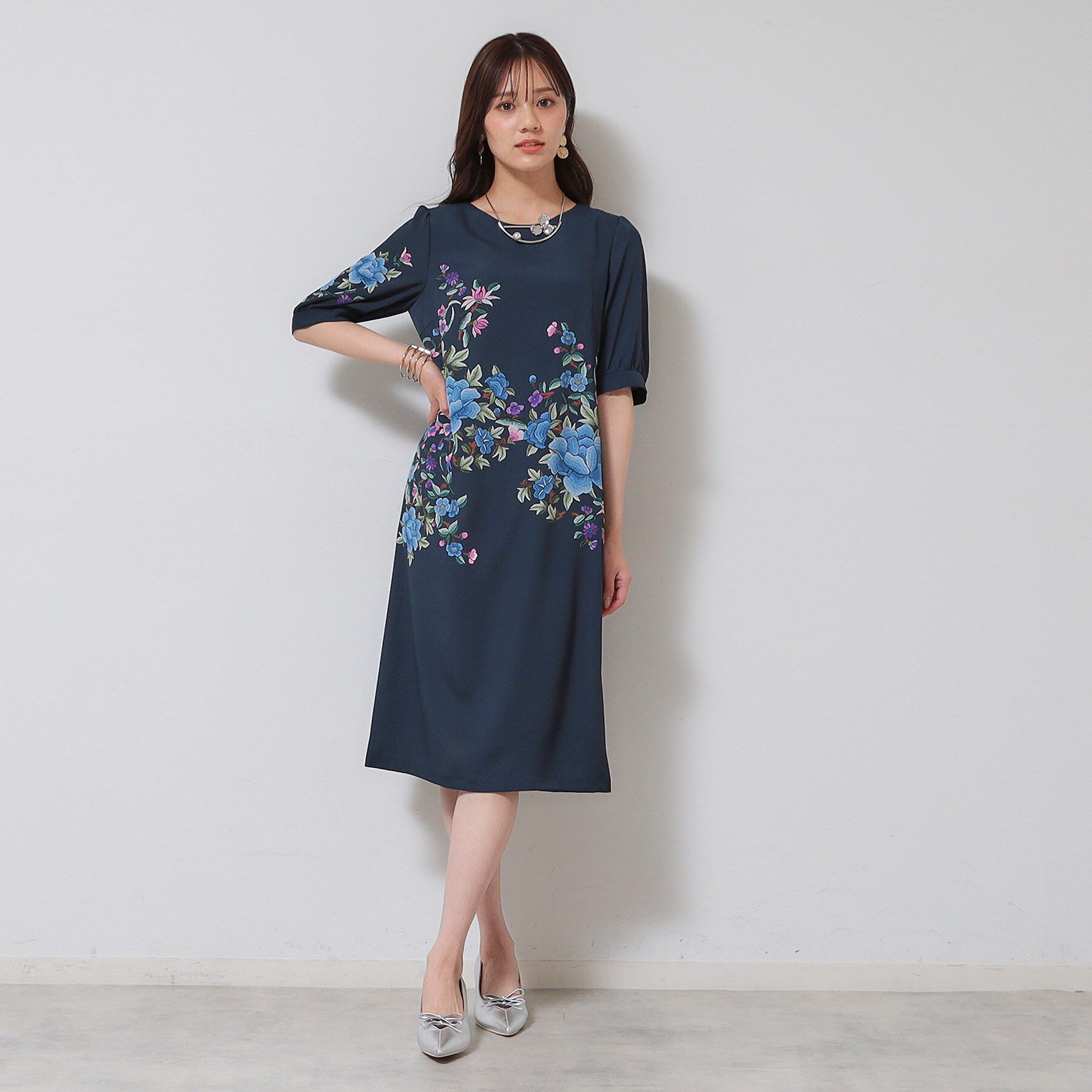 SunaUna「【&yours project／SS～L】パネル柄ワンピース」|ワンピース|