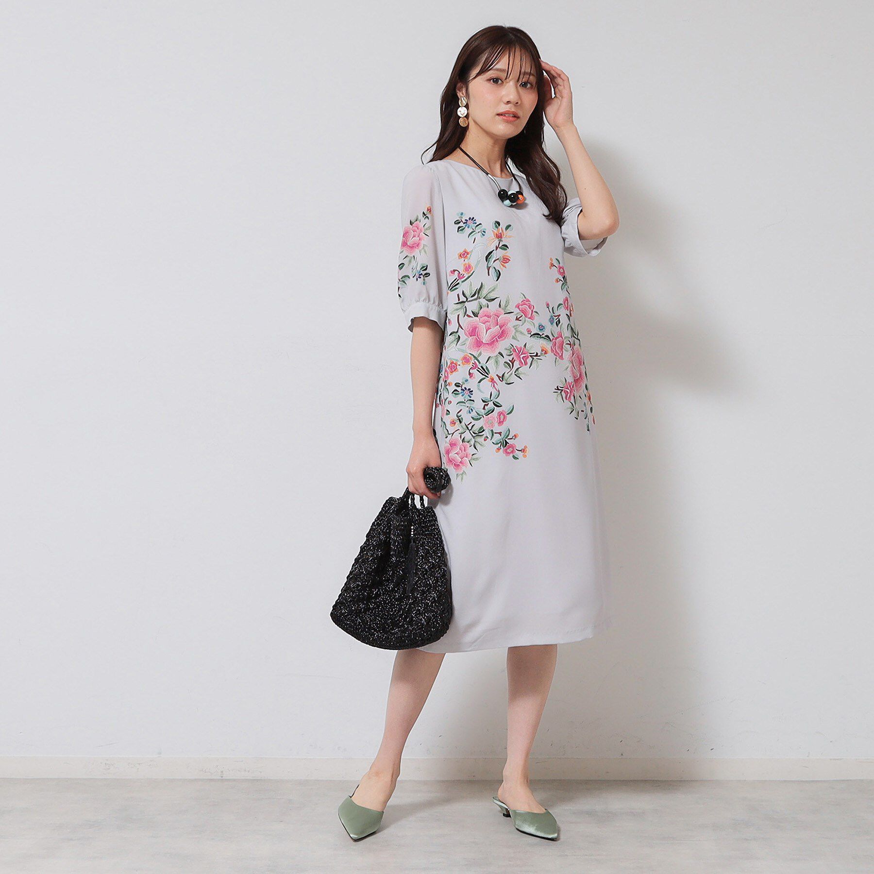 SunaUna「【&yours project／SS～L】パネル柄ワンピース」|ワンピース|