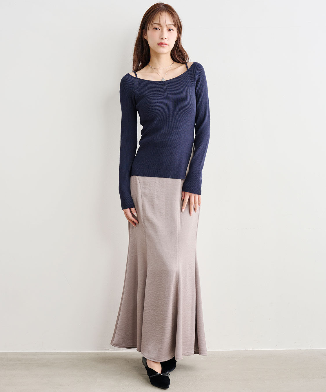 COCO DEAL「ゆるVネックリブニット」|ニット・セーター|