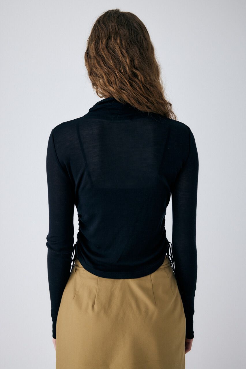 MOUSSY「GATHER NECK DRAWSTRING トップス」|Tシャツ・カットソー|