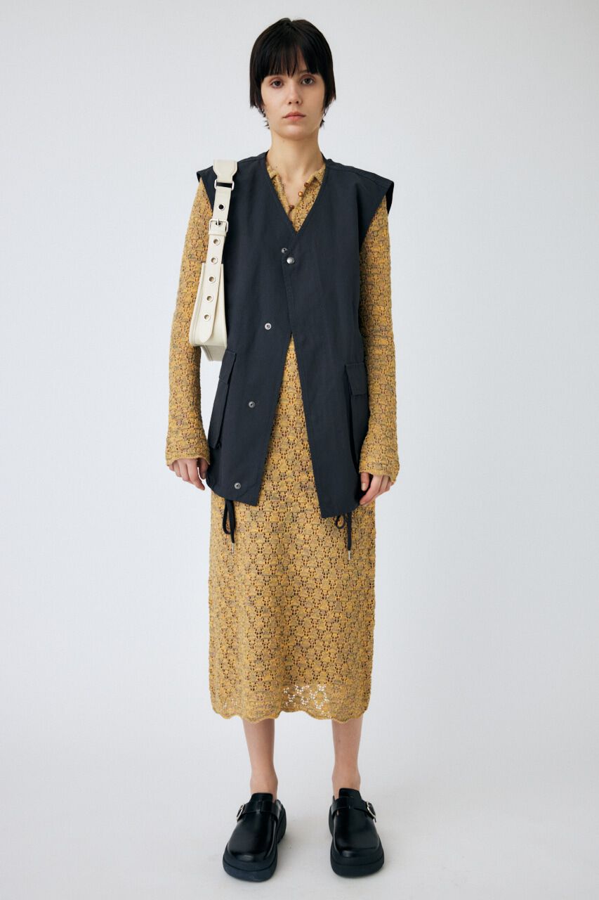 MOUSSY「OPEN WORK POLO ドレス」|ワンピース|