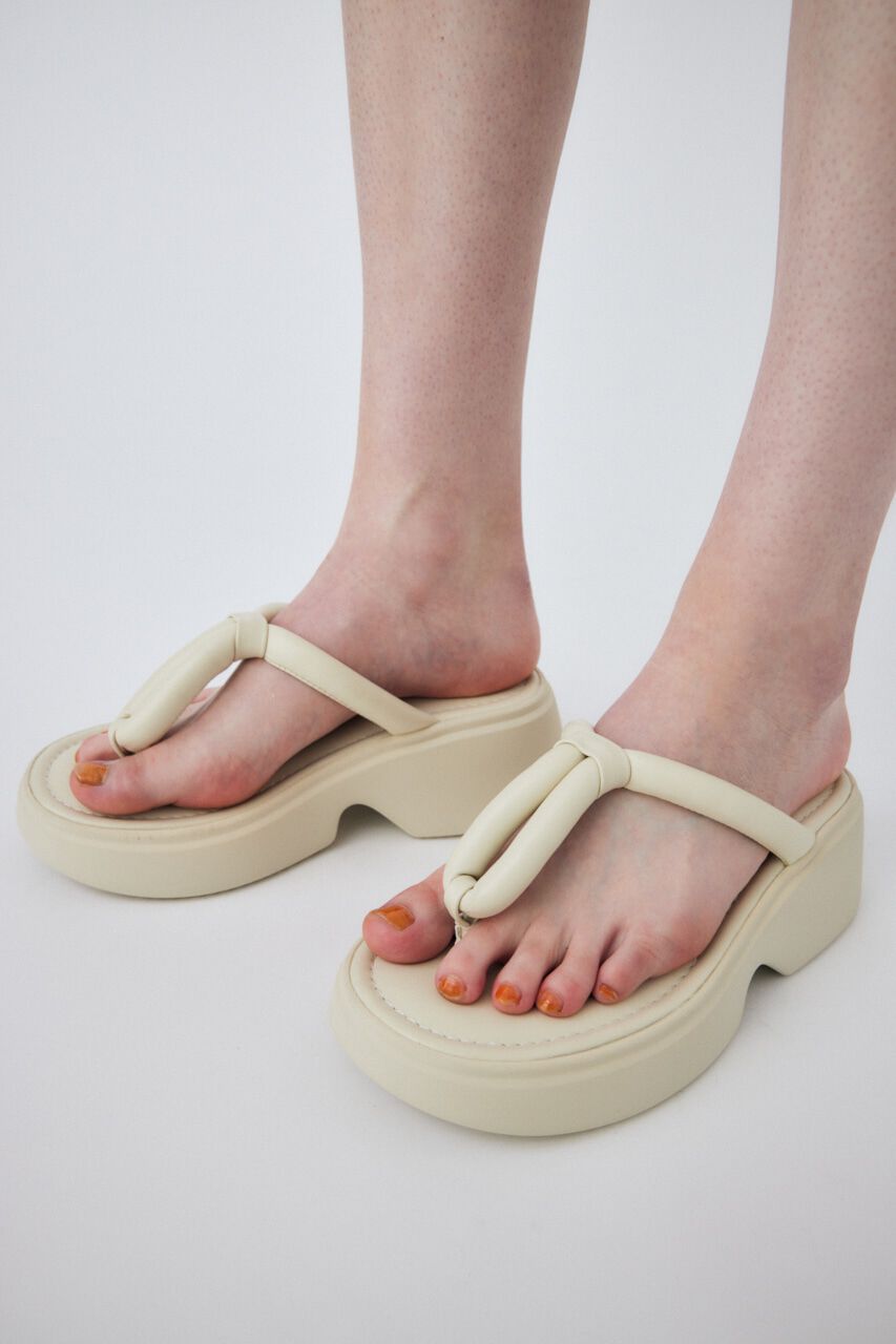 MOUSSY「PLATFORM THONG サンダル」|サンダル|WHT