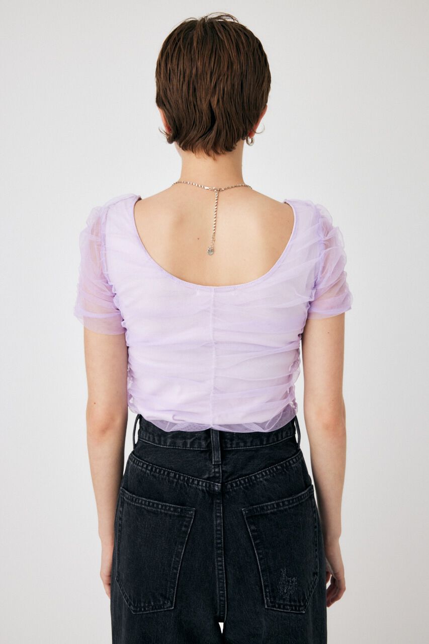 MOUSSY「CUT TULLE トップス」|Tシャツ・カットソー|