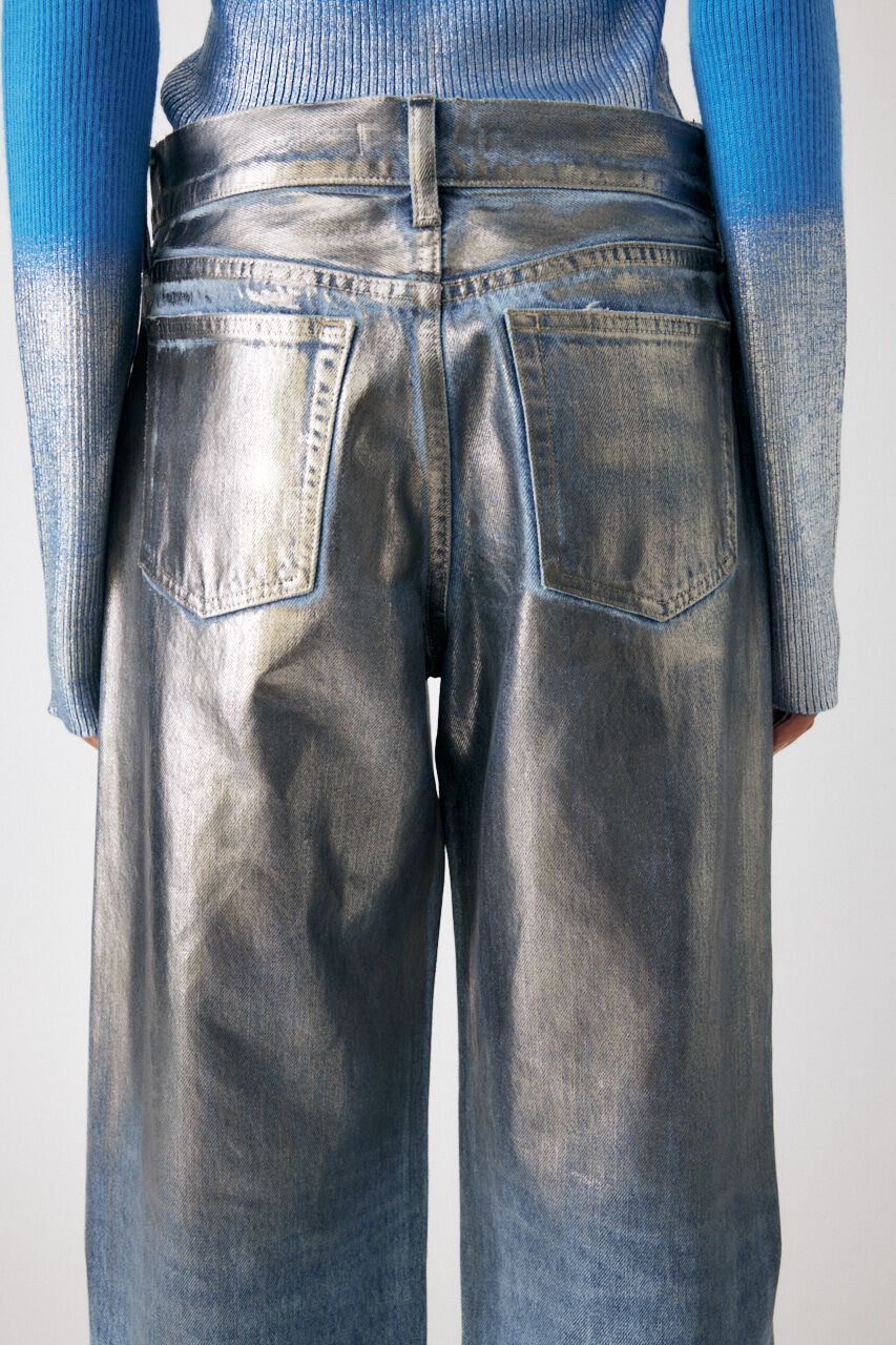 MOUSSY「FOIL PRINT 90S LOWRISE STRAIGHT」|デニム|