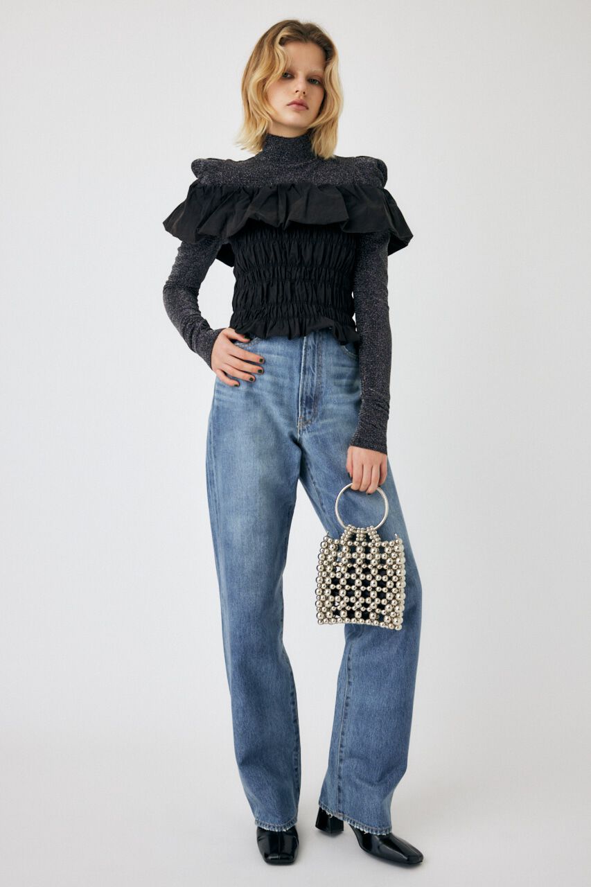 MOUSSY「BALLOON FRILL GATHER ビスチェ」|シャツ・ブラウス|