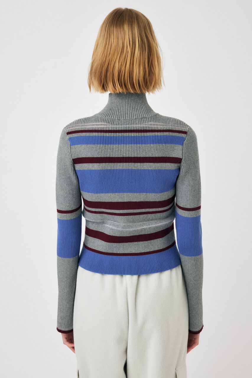 MOUSSY「W ZIP KNIT トップス」|ニット・セーター|