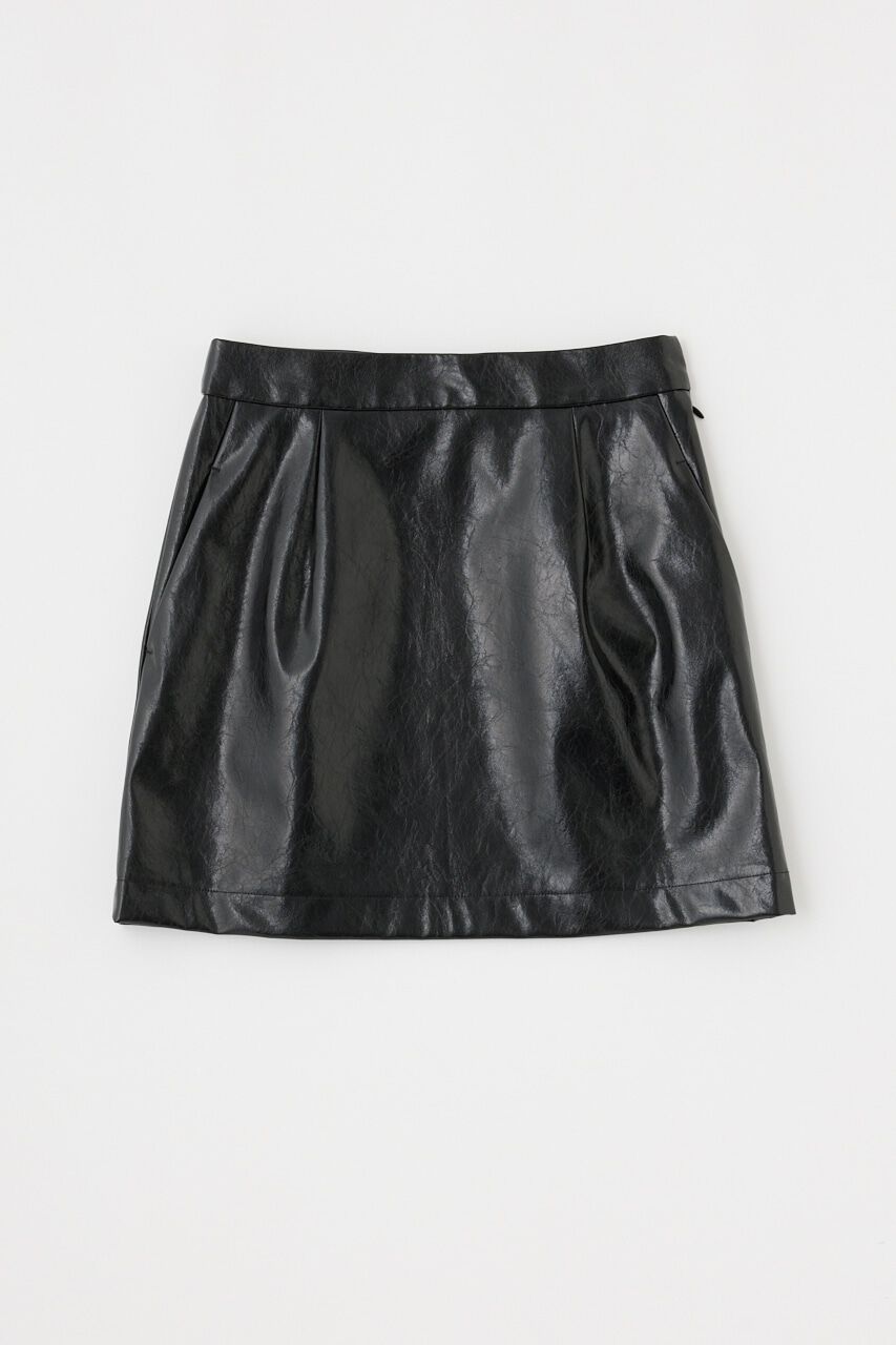 MOUSSY「F/LEATHER ミニスカート」|スカート|