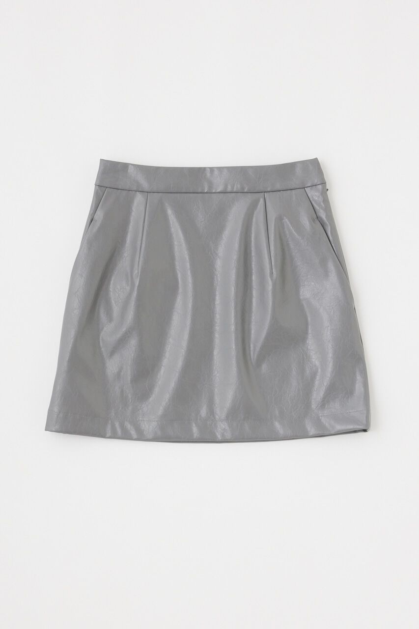 MOUSSY「F/LEATHER ミニスカート」|スカート|
