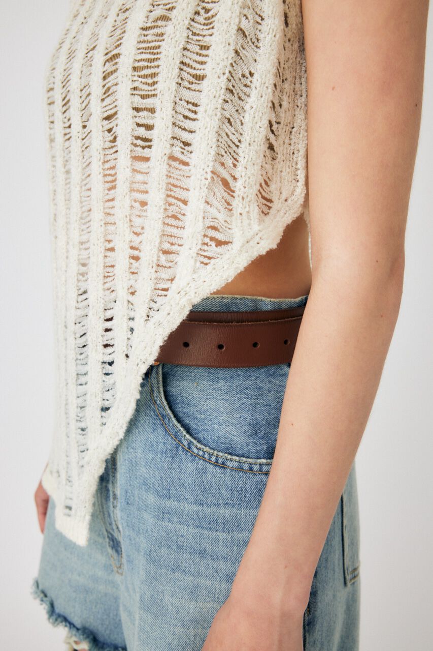 MOUSSY「TAPE YARN KNIT タンクトップ」|タンクトップ|