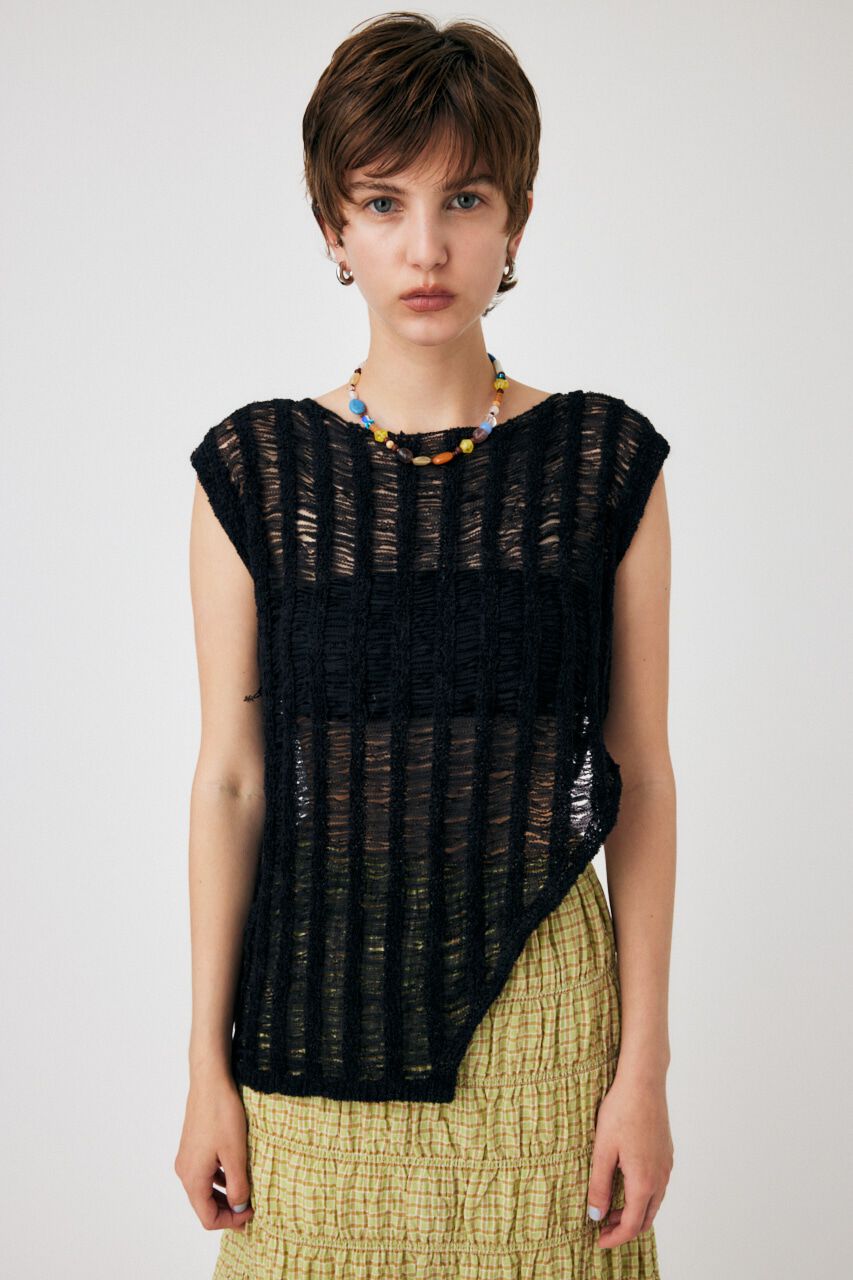 MOUSSY「TAPE YARN KNIT タンクトップ」|タンクトップ|
