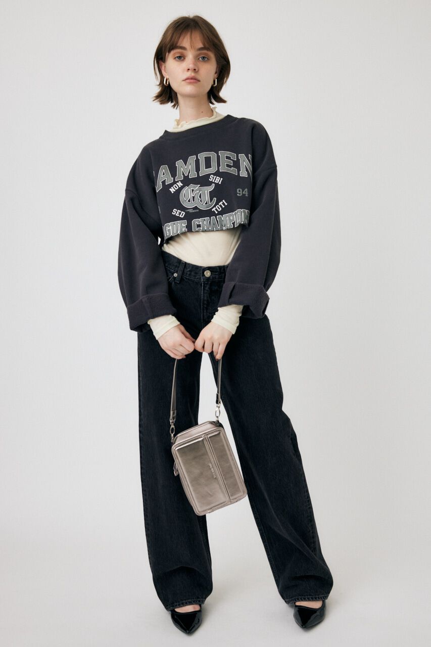MOUSSY「CROPPED COLLEGE プルオーバー」|パーカー|