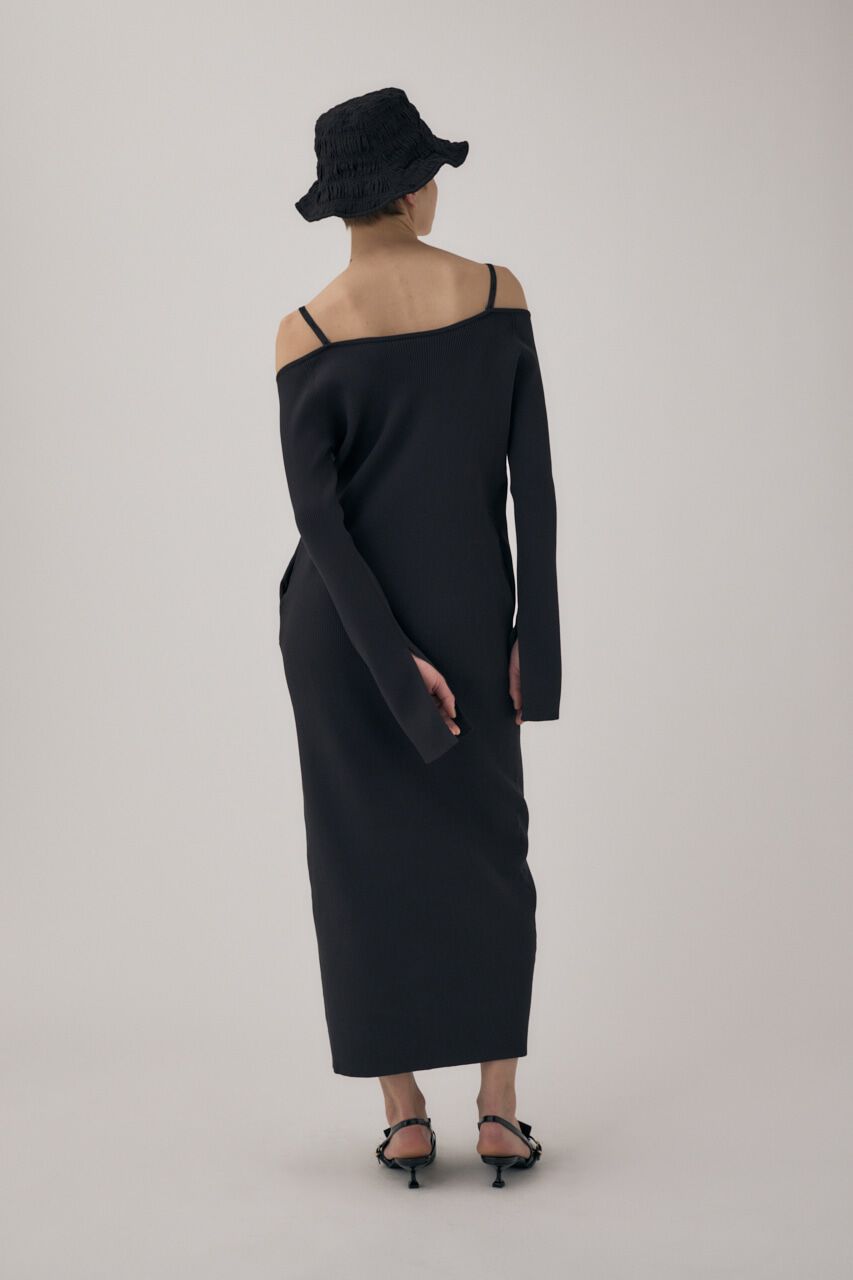 MOUSSY「ﾘｻｲｸﾙﾎﾟﾘｴｽﾃﾙ使用 経年劣化の少ないﾘﾌﾞﾆｯﾄ ｵﾌｼｮ  」|ワンピース|