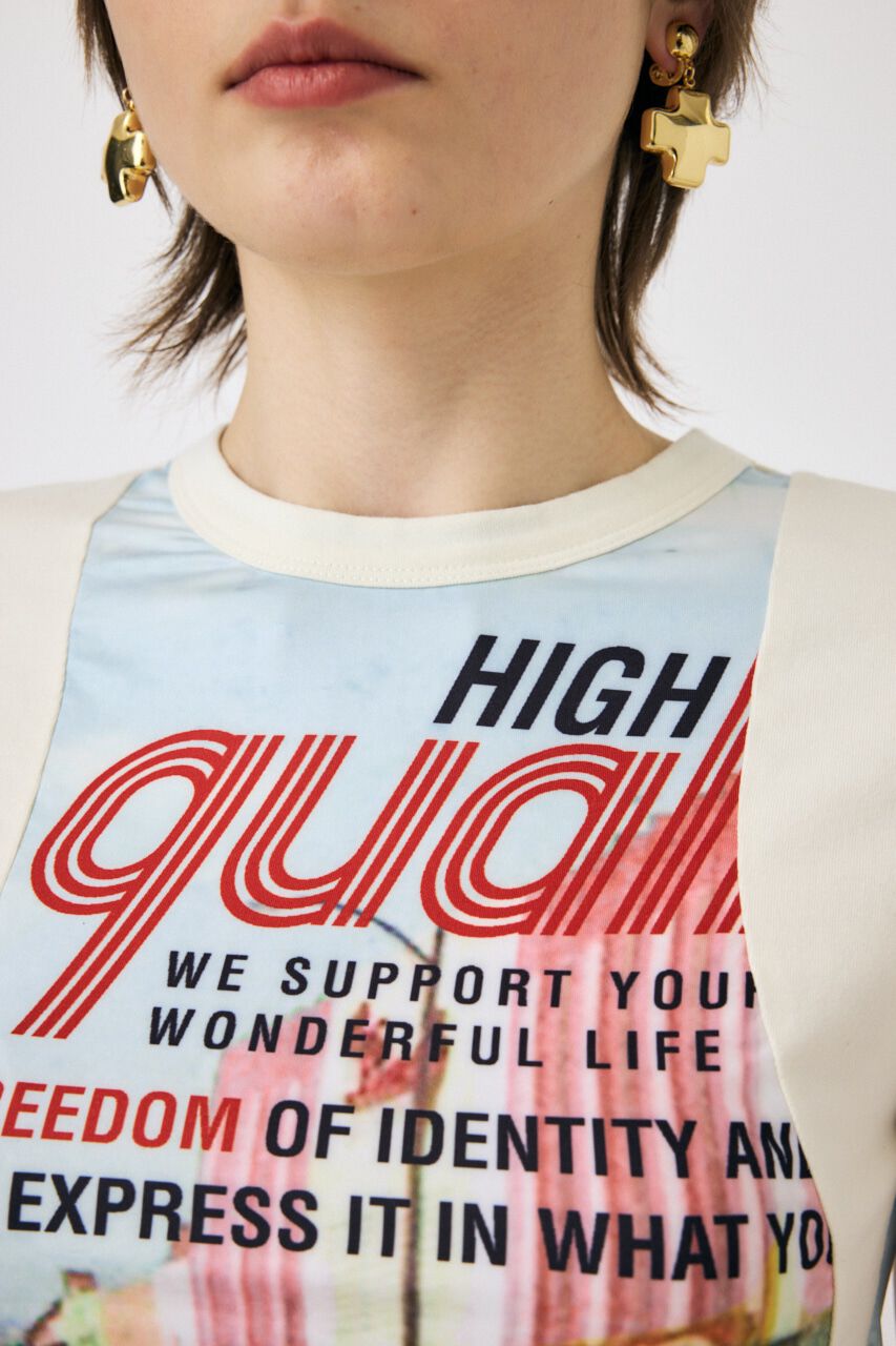 MOUSSY「REMAKE PRINT TINY Tシャツ」|Tシャツ・カットソー|