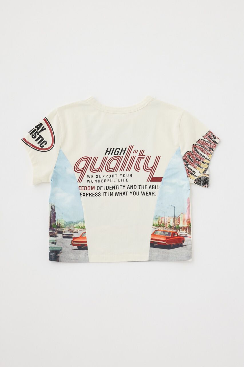 MOUSSY「REMAKE PRINT TINY Tシャツ」|Tシャツ・カットソー|