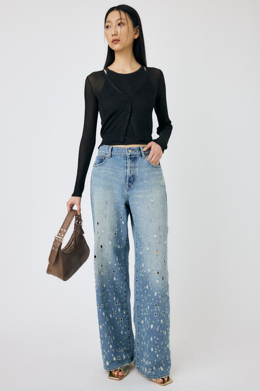 MOUSSY「GLITTER KNIT キャミソール」|キャミソール|