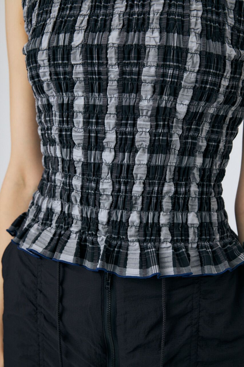 MOUSSY「SHIRRING SLEEVELESS トップス」|その他|