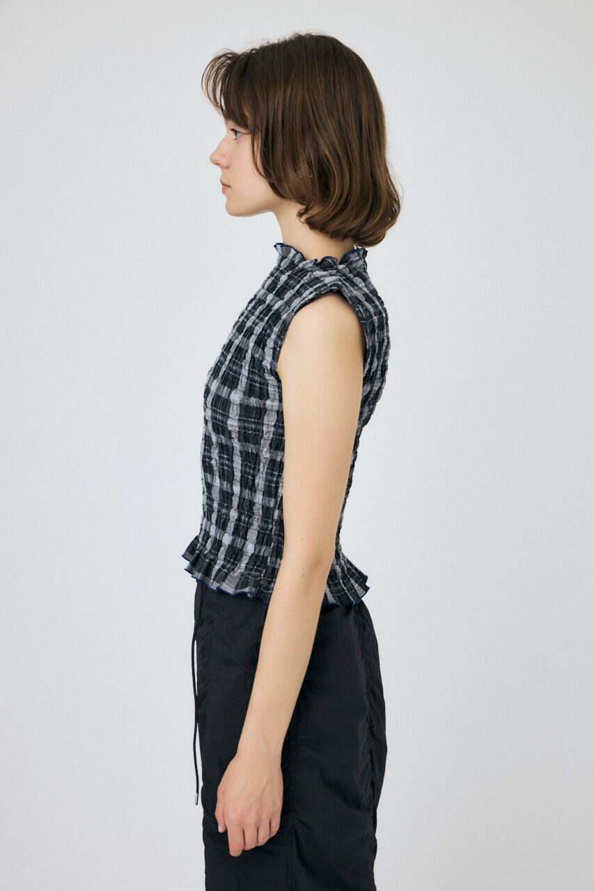 MOUSSY「SHIRRING SLEEVELESS トップス」|その他|