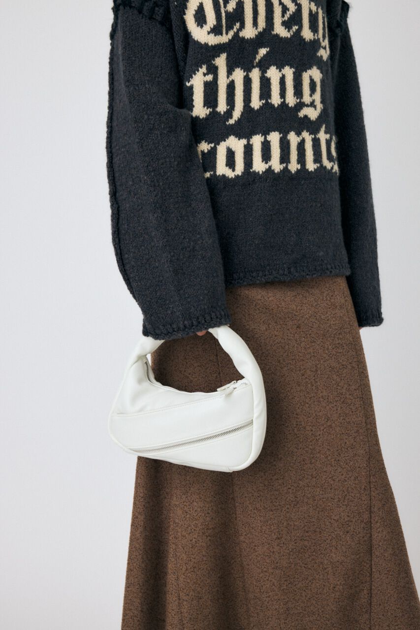 MOUSSY「PADDED ZIPPER バッグ」|その他|WHT