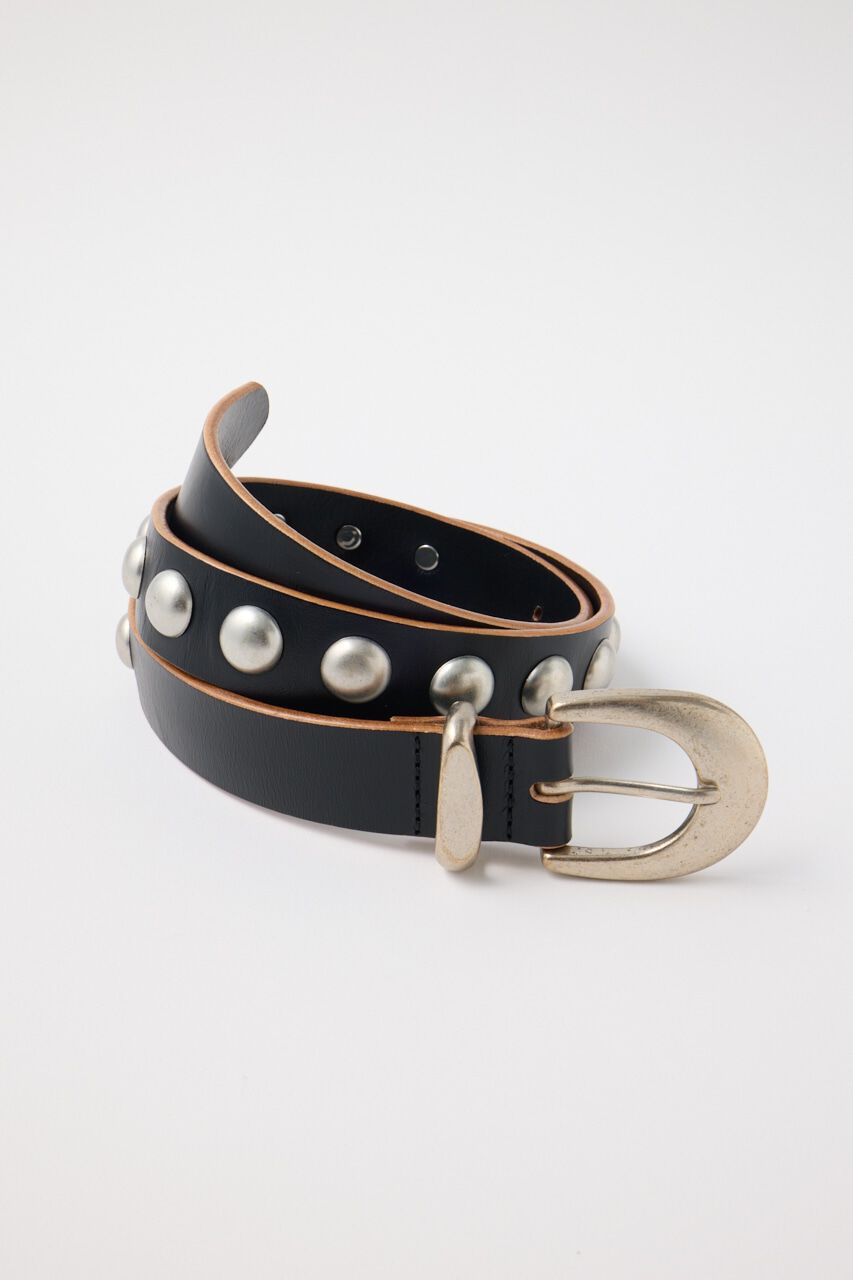 MOUSSY「STUDS LEATHER ベルト」|ベルト|