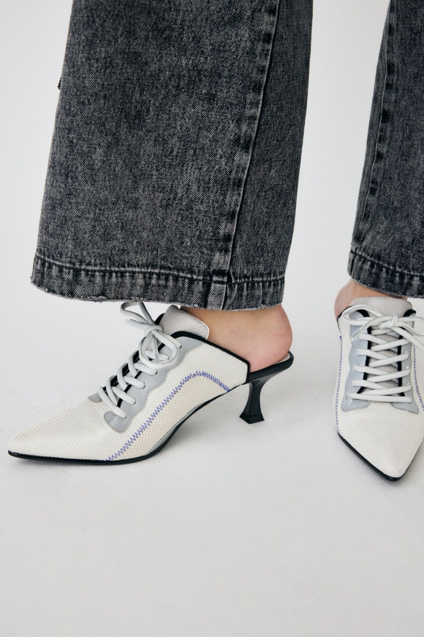 MOUSSY「LACE UP KICKS ミュール」|サンダル|O/WHT1