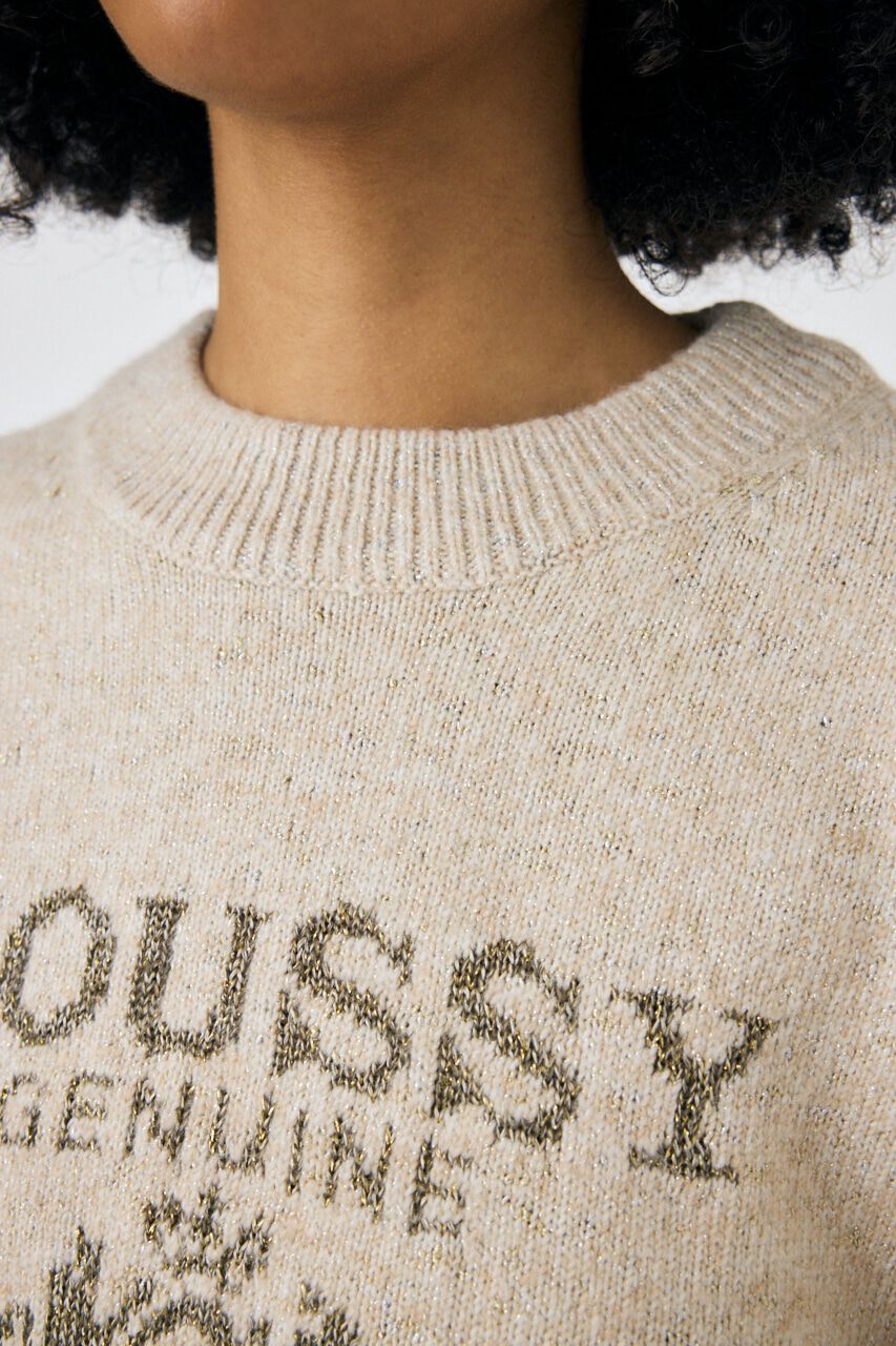 MOUSSY「GLITTER MOUSSY ニットトップス」|ニット・セーター|