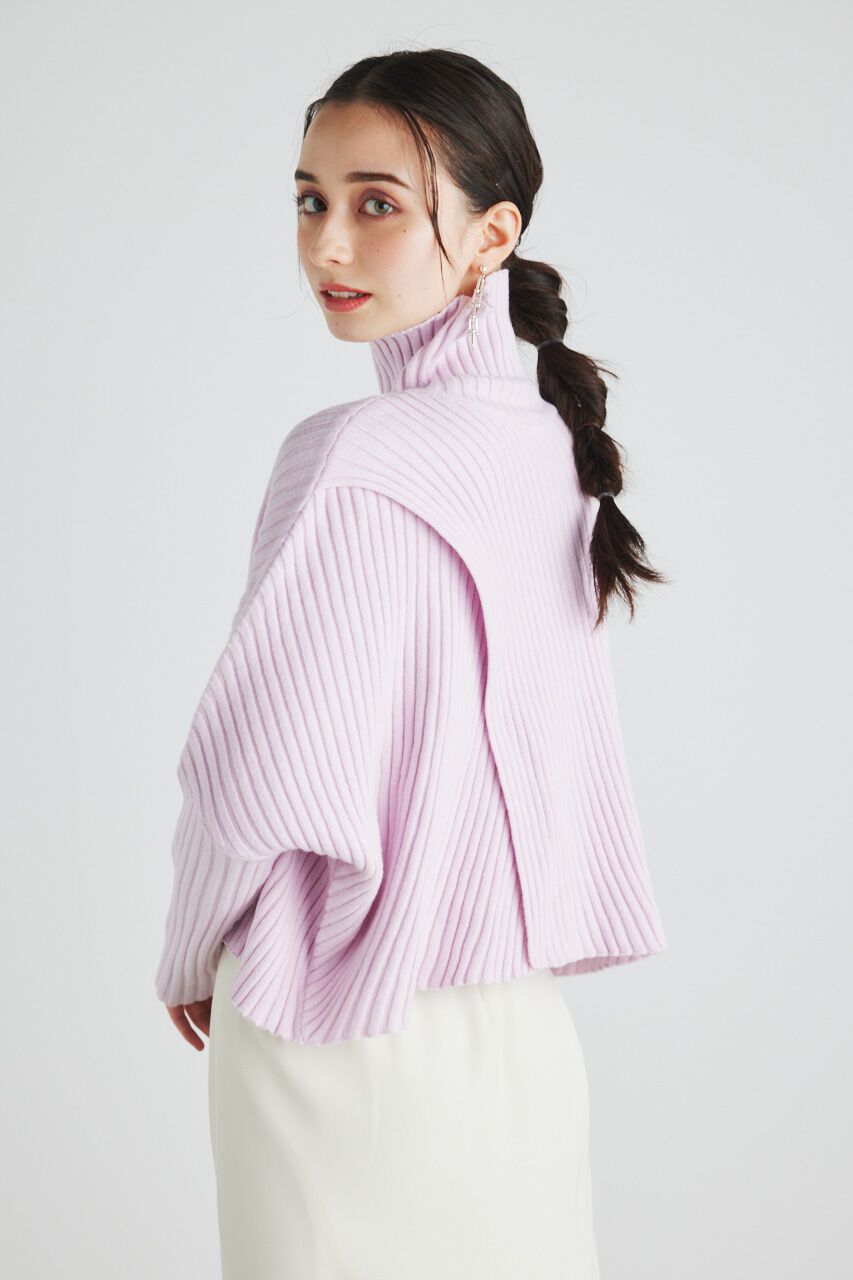 rienda「ラップデザインオーバーニットTOPS」|ニット・セーター|