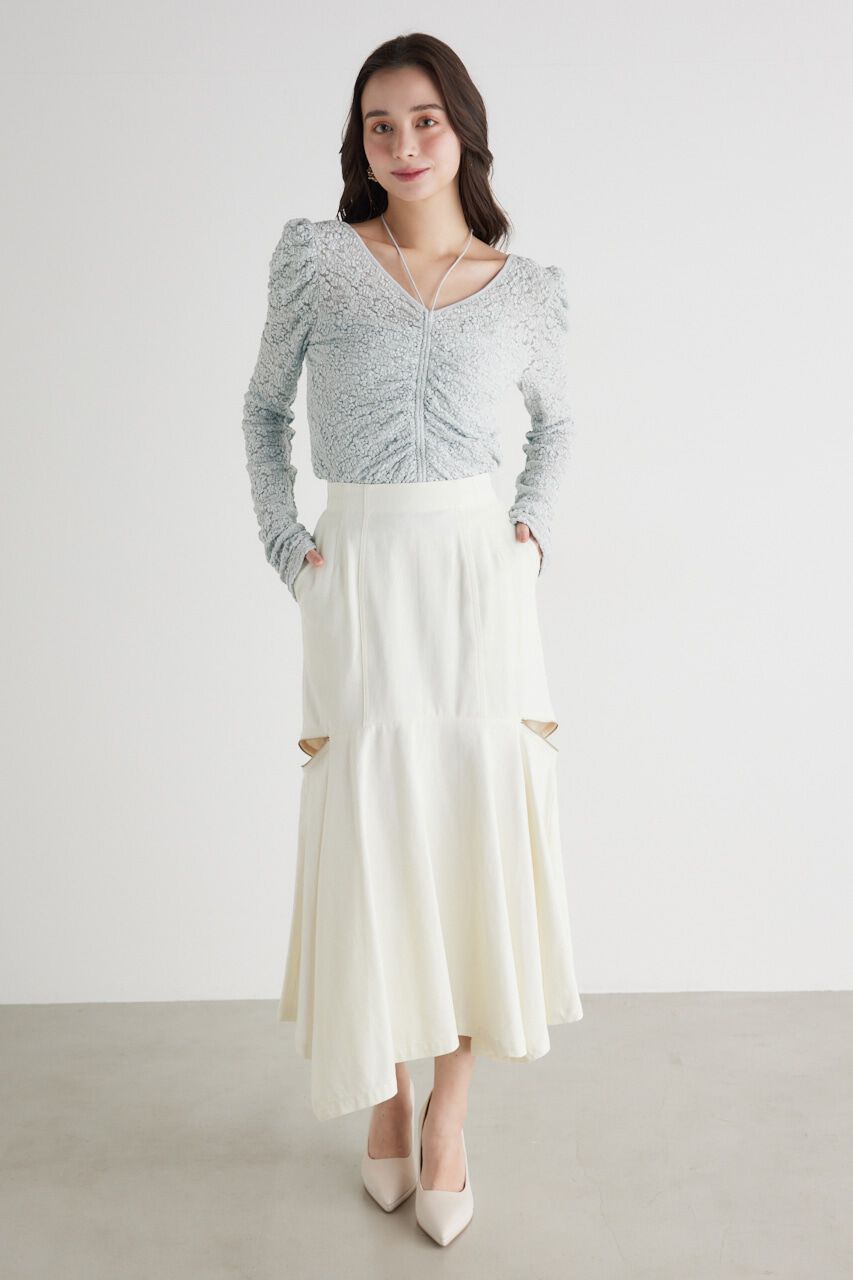 rienda「バンピーレースFIT TOP」|Tシャツ・カットソー|