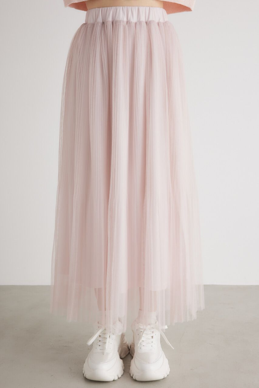 rienda「ラメチュールプリーツJ/W SK」|スカート|