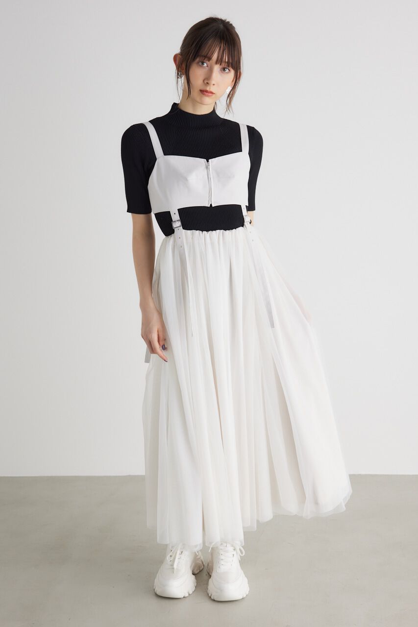 rienda「セパレートビスチェJ/Wフレア SK」|スカート|