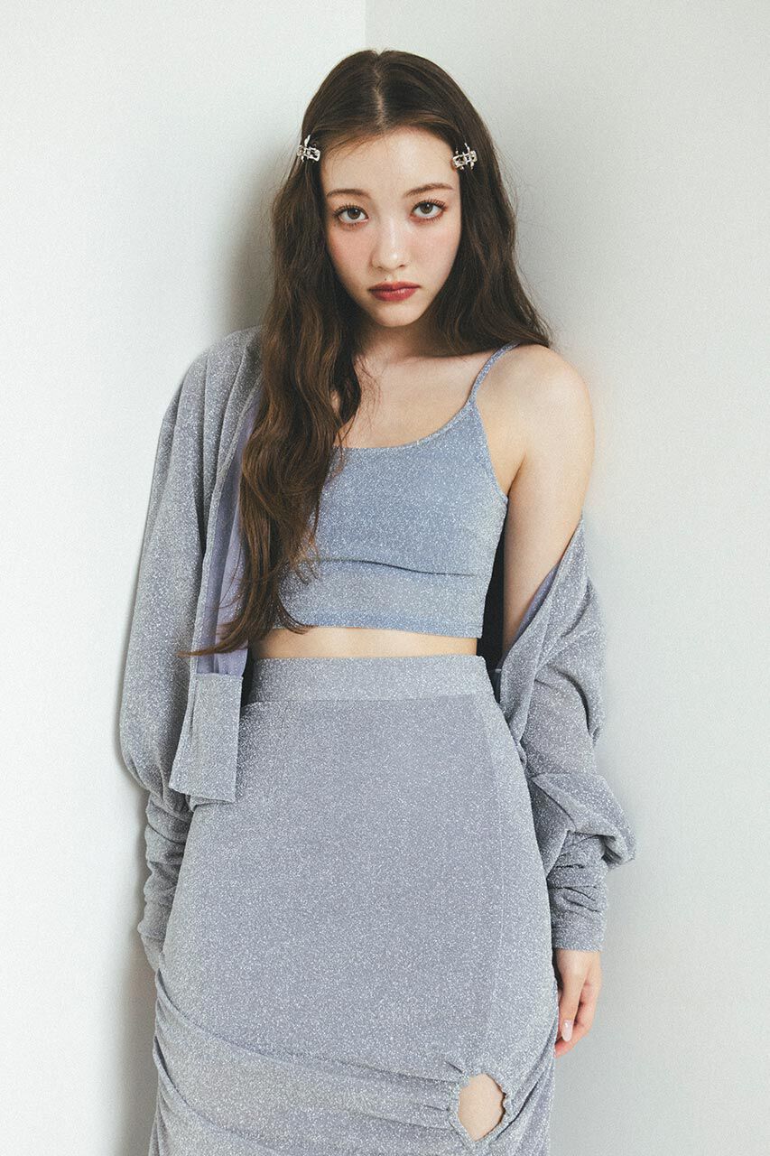 rienda「バックレースUPキャミTOP」|Tシャツ・カットソー|BLU