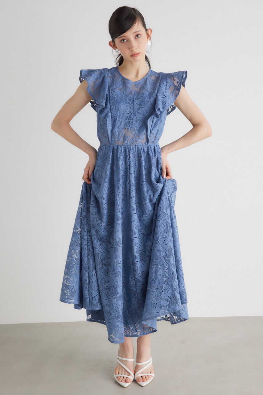 rienda「フリルSLVレースOP」|ワンピース|BLU