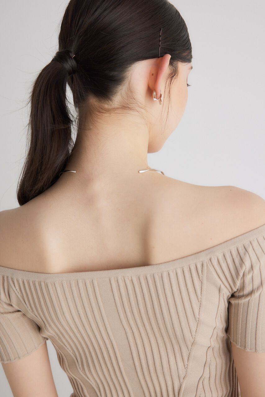 rienda「ビスチェディテールコンビKnit TOP」|ニット・セーター|