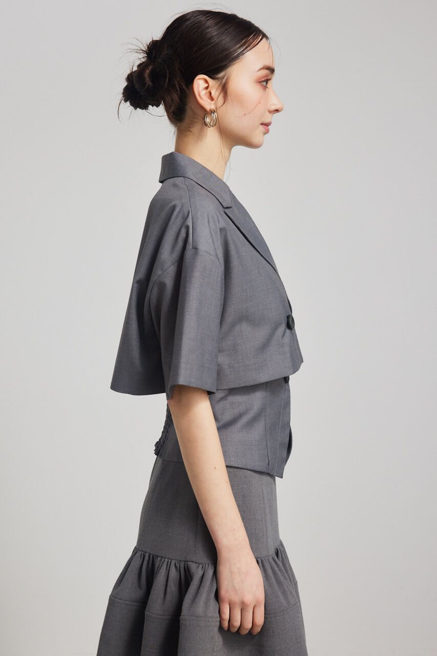 rienda「クロップドハーフSLV JK」|その他|