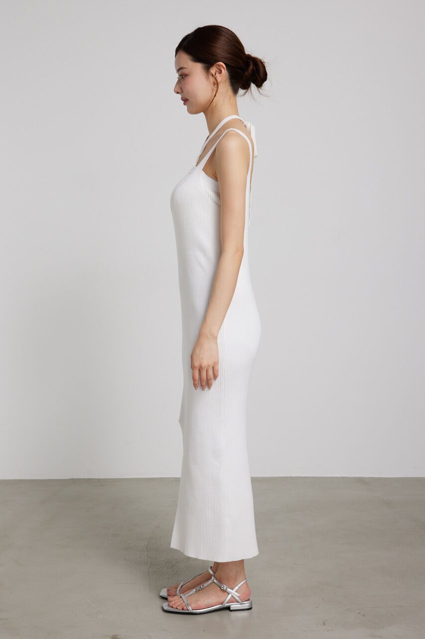 rienda「ベアSETサスペンダーKnit OP」|ワンピース|