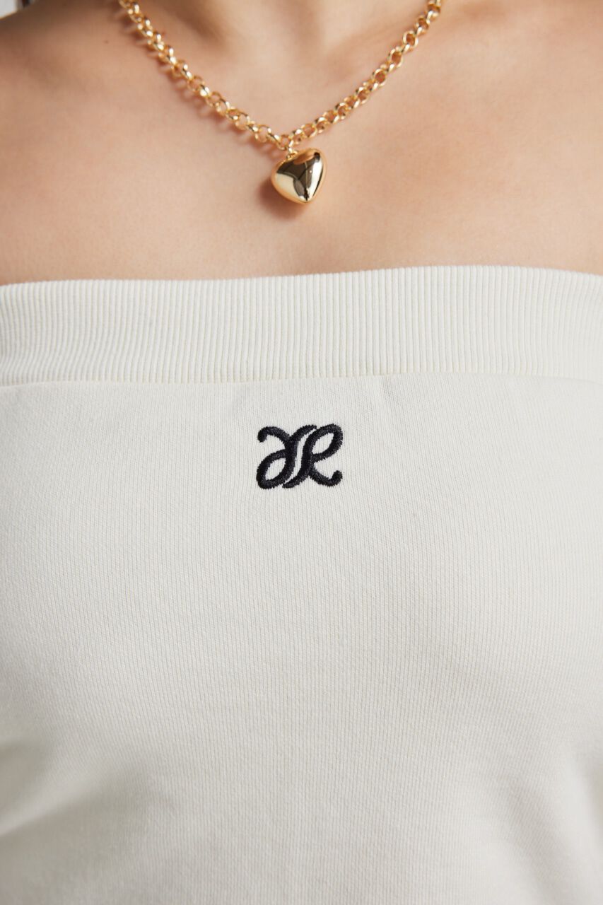 rienda「RRロゴスウェットベアTOP」|チューブトップ|