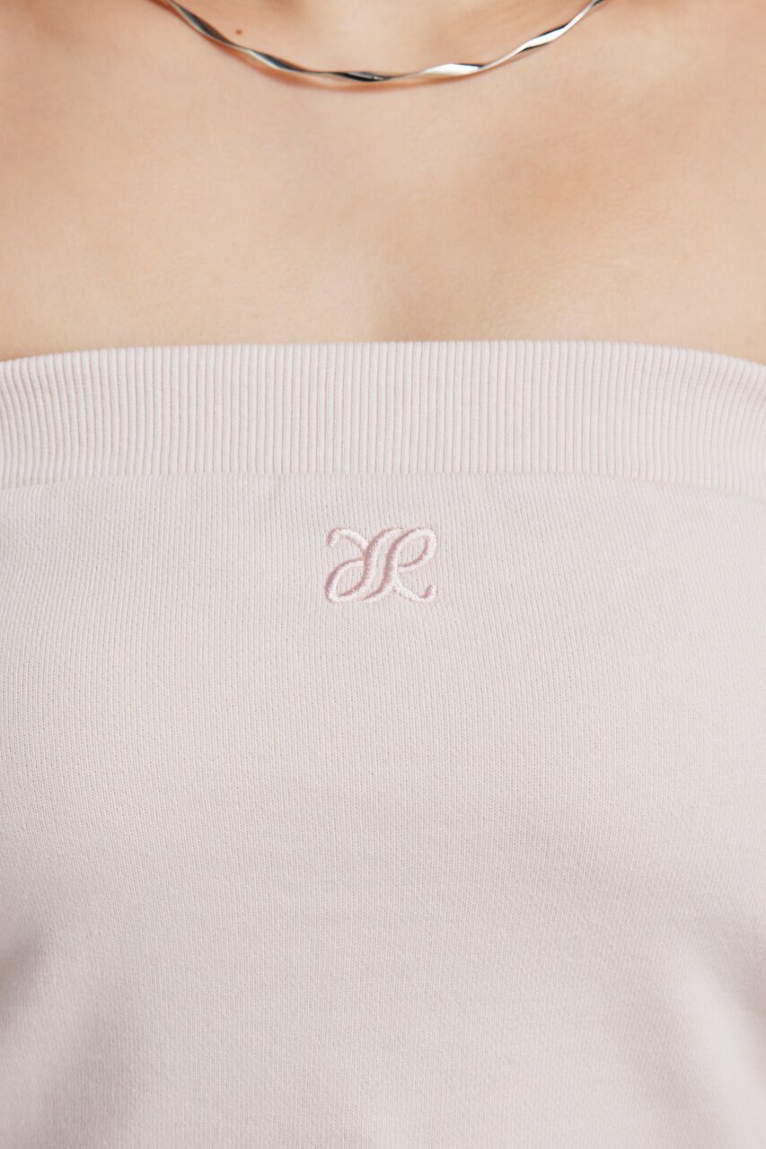 rienda「RRロゴスウェットベアTOP」|チューブトップ|