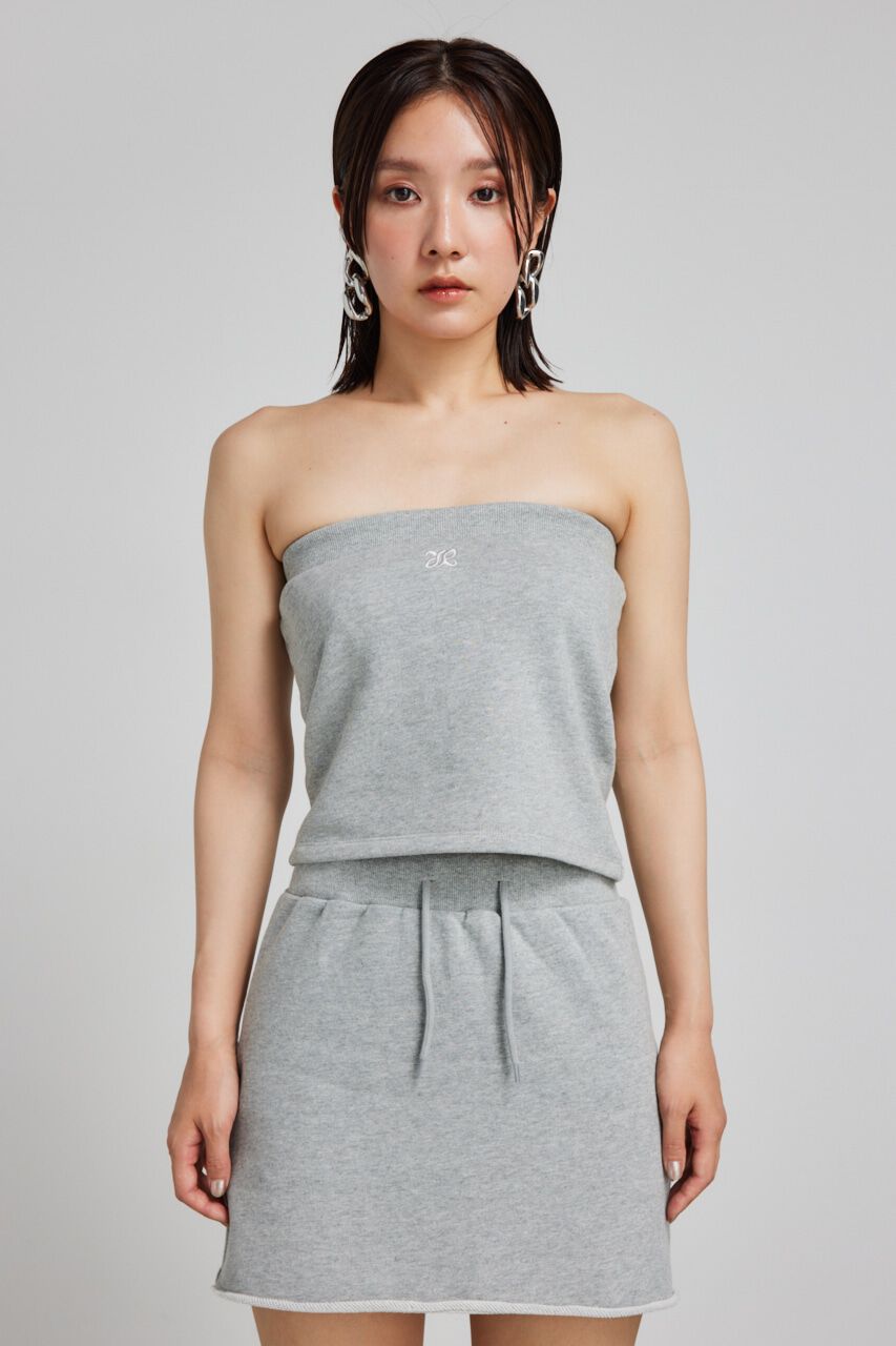 rienda「RRロゴスウェットベアTOP」|チューブトップ|