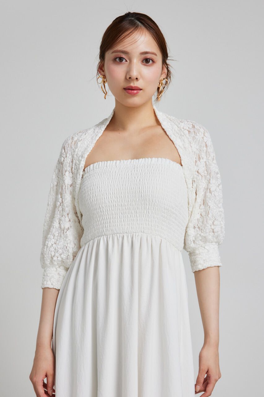 rienda「バンピーレースカーデ」|カーディガン|