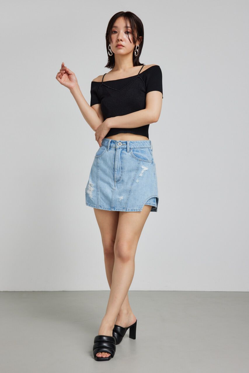 rienda「レイヤードニットトップス」|ニット・セーター|